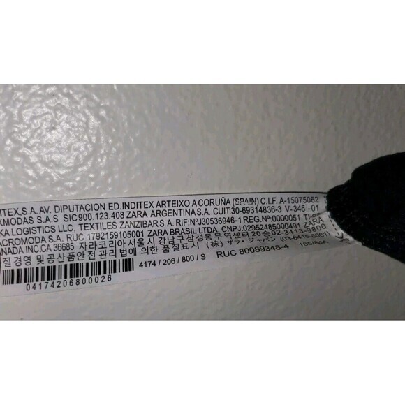 Zara Black Ribbed Body Con Maxi Dress Size Small Spagetti Straps - Picture 5 of 5